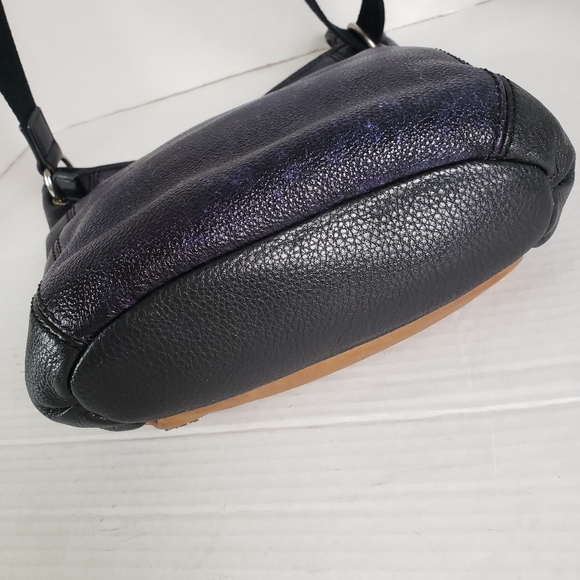 The Sak Crossbody Bag Womens Multicolored Laurel Pebbled Leather Handbag Purse - Picture 5 of 16